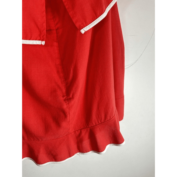Tularosa Carrie Revolve Romper Mini Dress Red White Woman’s Size L - Picture 7 of 16